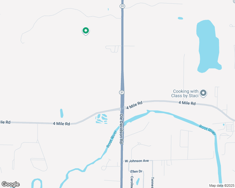 map of restaurants, bars, coffee shops, grocery stores, and more near 5224 Wisconsin 31 in Racine