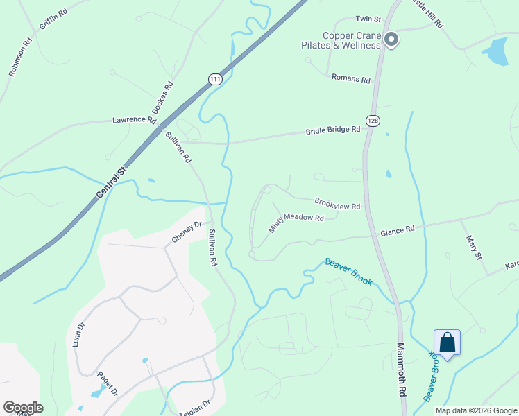 map of restaurants, bars, coffee shops, grocery stores, and more near 49 Brookview Road in Windham