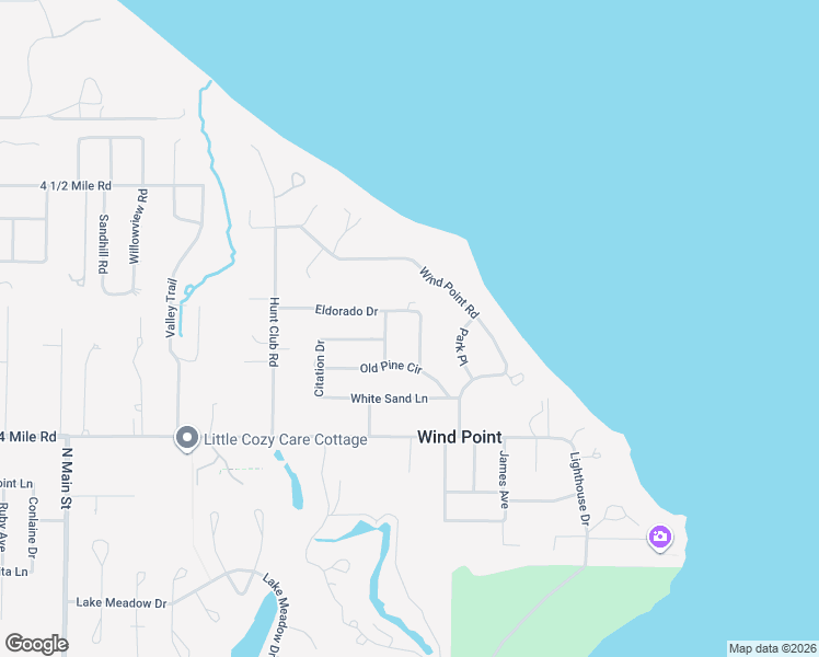 map of restaurants, bars, coffee shops, grocery stores, and more near 5130 Darby Place in Wind Point