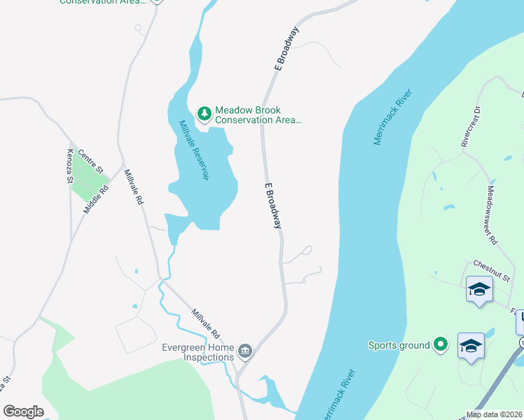 map of restaurants, bars, coffee shops, grocery stores, and more near 480 East Broadway in Haverhill