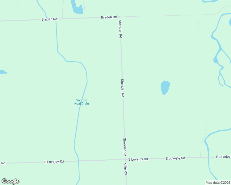 map of restaurants, bars, coffee shops, grocery stores, and more near 14408 Sheridan Road in Byron