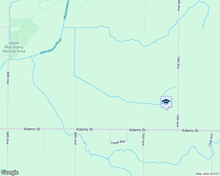 map of restaurants, bars, coffee shops, grocery stores, and more near 881 78th Avenue in Zeeland
