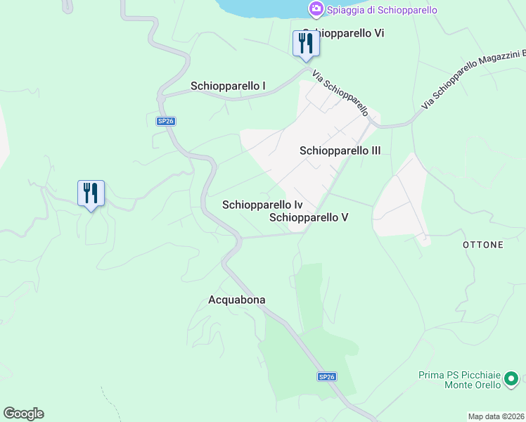 map of restaurants, bars, coffee shops, grocery stores, and more near 41 Località Schiopparello in Schiopparello IV