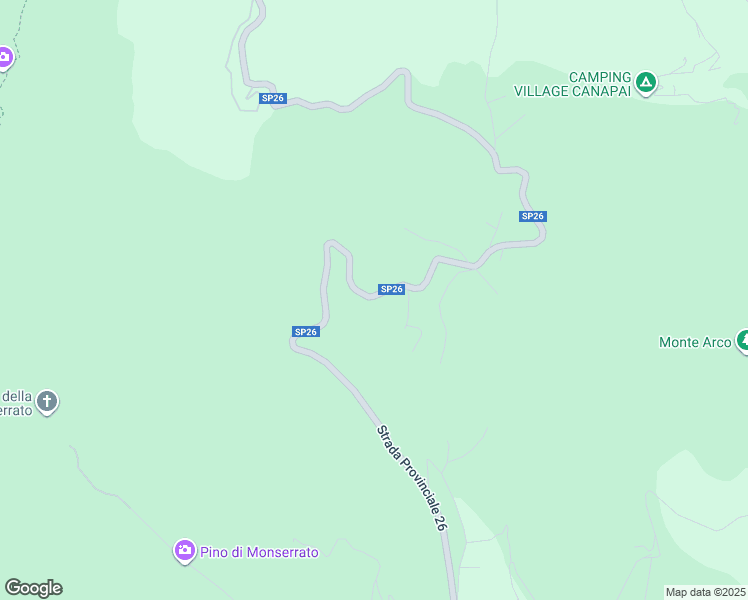map of restaurants, bars, coffee shops, grocery stores, and more near 171 Via Bivio Boni Cavo in Provincia di Livorno