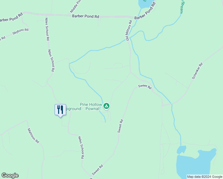 map of restaurants, bars, coffee shops, grocery stores, and more near 192 Pine Hollow Road in Pownal