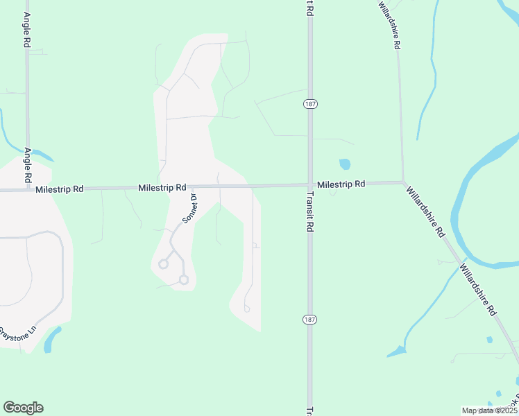 map of restaurants, bars, coffee shops, grocery stores, and more near 5 Ponderosa Court in Orchard Park