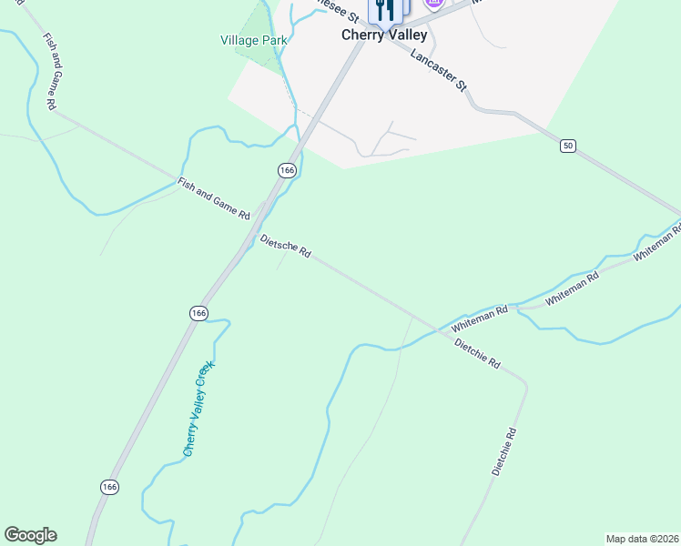 map of restaurants, bars, coffee shops, grocery stores, and more near in Cherry Valley