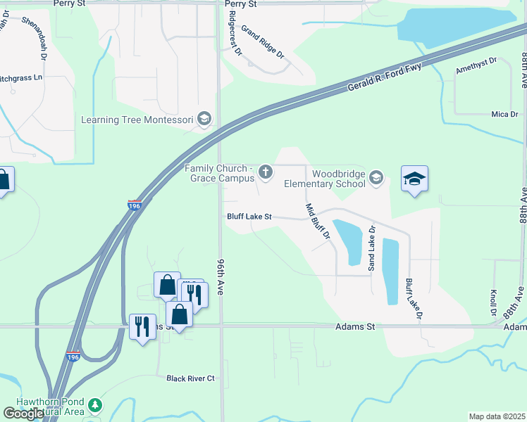 9499 Bluff Lake Street, Zeeland MI Walk Score