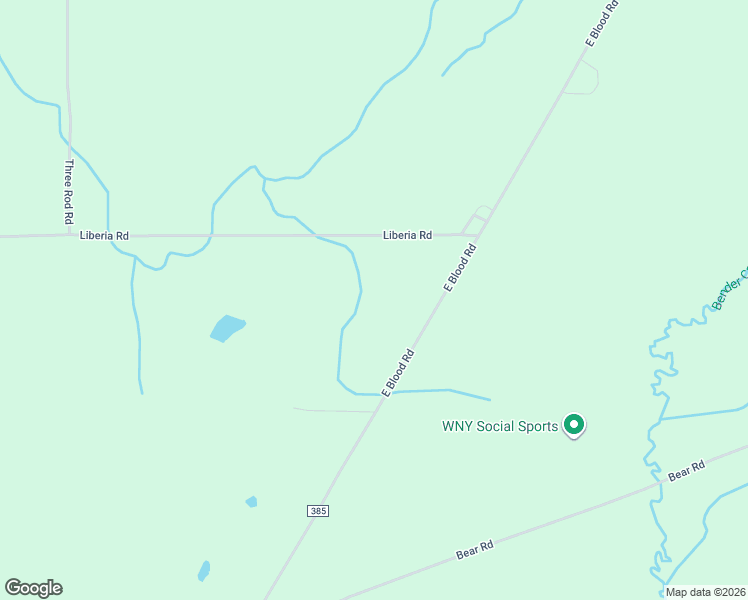 map of restaurants, bars, coffee shops, grocery stores, and more near 3696 East Blood Road in East Aurora