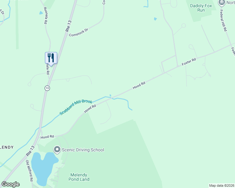 map of restaurants, bars, coffee shops, grocery stores, and more near 42 Hood Road in Brookline