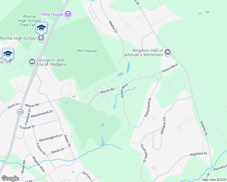 map of restaurants, bars, coffee shops, grocery stores, and more near 2 Waubeeka Springs Road in Hudson