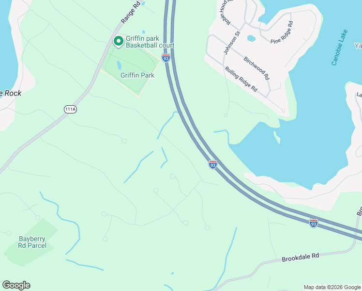 map of restaurants, bars, coffee shops, grocery stores, and more near 25 Squire Armour Road in Windham