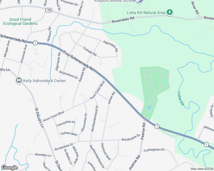 map of restaurants, bars, coffee shops, grocery stores, and more near 2400 Troy Schenectady Road in Schenectady County