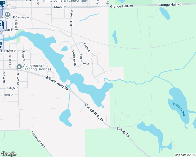 map of restaurants, bars, coffee shops, grocery stores, and more near 987 Water View Lane in Fenton