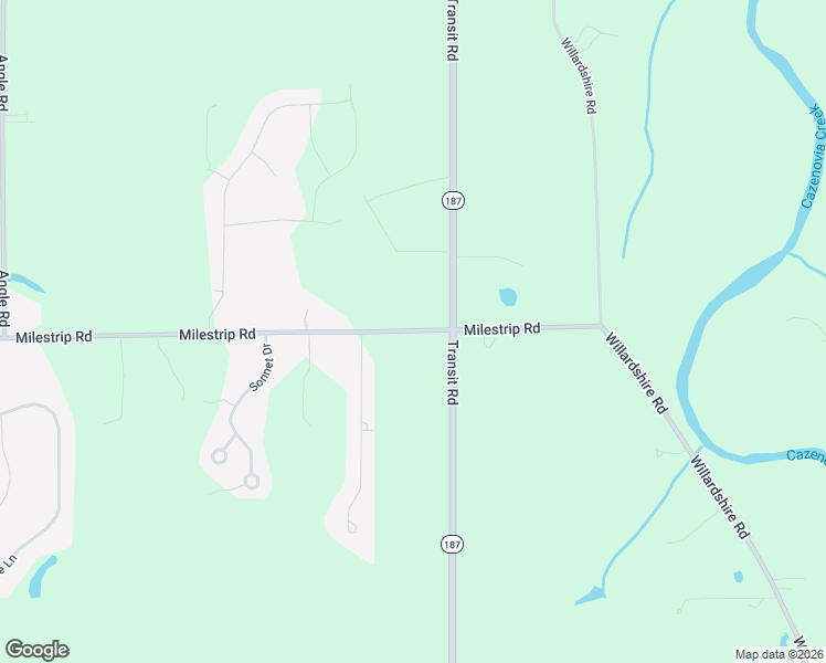 map of restaurants, bars, coffee shops, grocery stores, and more near 14127 Milestrip Road in Orchard Park