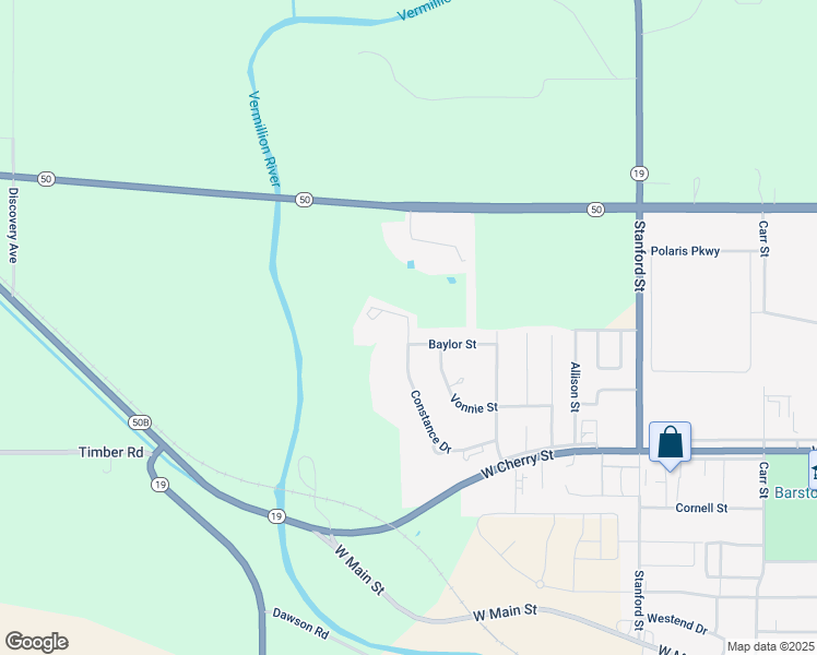 map of restaurants, bars, coffee shops, grocery stores, and more near 1901 Oscar Howe Drive in Vermillion