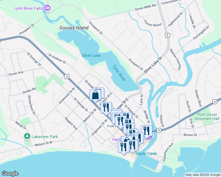 map of restaurants, bars, coffee shops, grocery stores, and more near 306 Saint Patrick Street in Norfolk