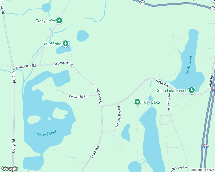 map of restaurants, bars, coffee shops, grocery stores, and more near 5435 Gatehouse Road in Tully