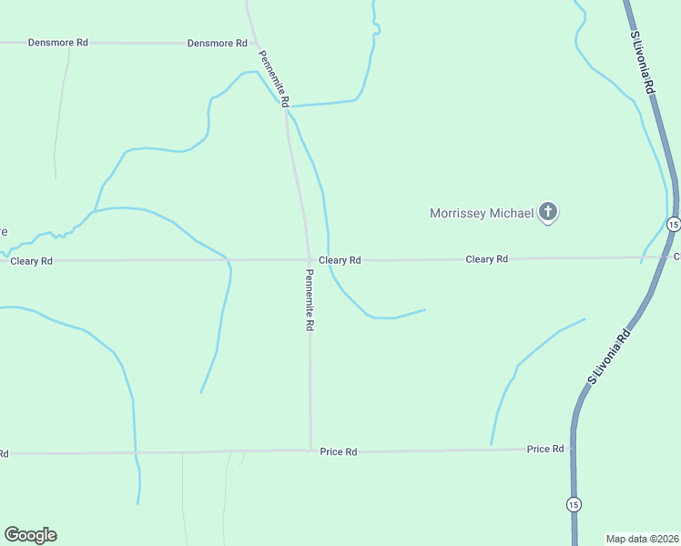 map of restaurants, bars, coffee shops, grocery stores, and more near 6150 Cleary Road in Livonia