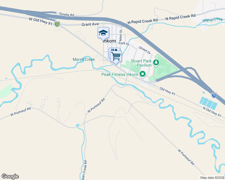 map of restaurants, bars, coffee shops, grocery stores, and more near in Inkom