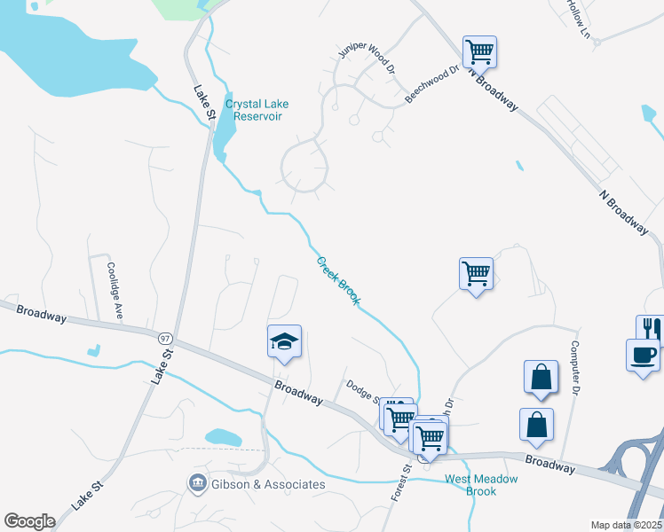 map of restaurants, bars, coffee shops, grocery stores, and more near 21 Mahoney Way in Haverhill