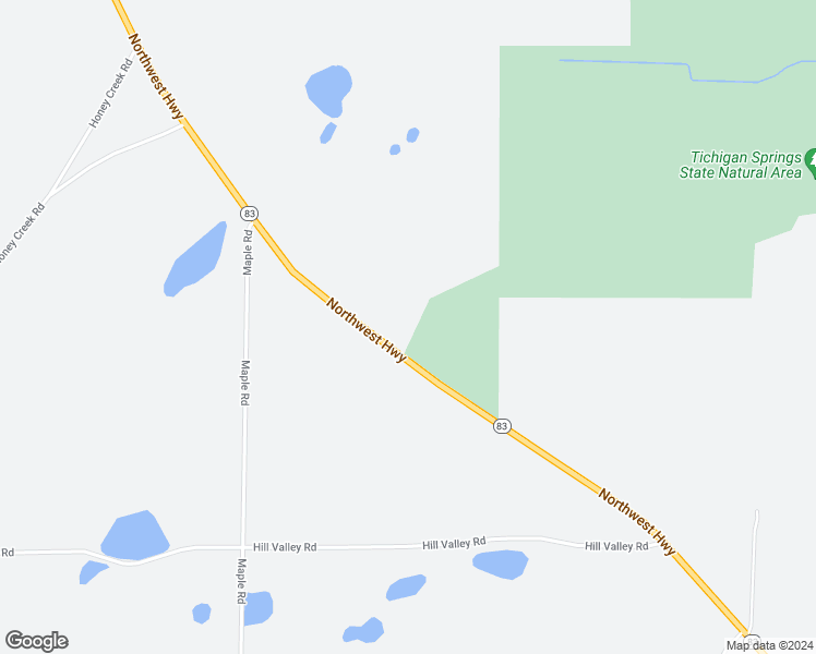 map of restaurants, bars, coffee shops, grocery stores, and more near 5601 Northwest Hwy in Waterford