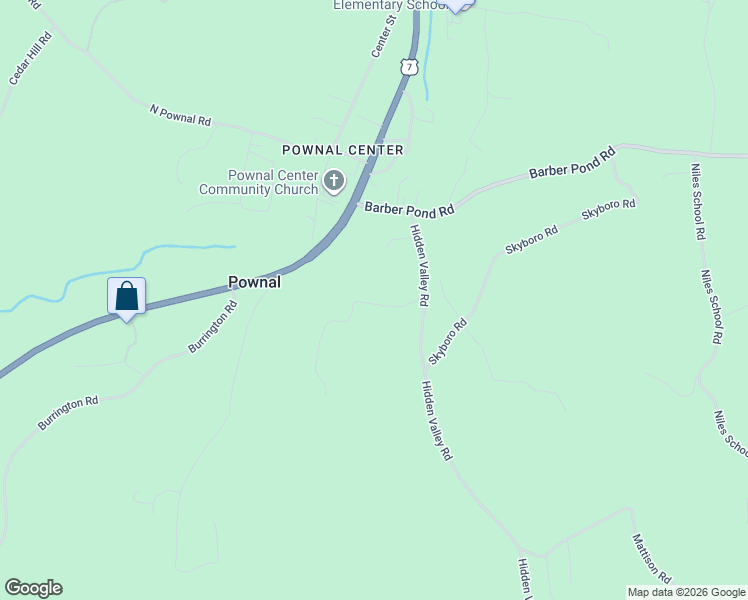 map of restaurants, bars, coffee shops, grocery stores, and more near 140 Sunset Hill in Pownal