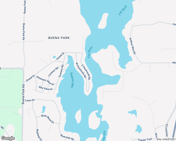 map of restaurants, bars, coffee shops, grocery stores, and more near 3250 Peninsula Drive East in Waterford