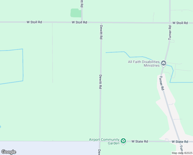 map of restaurants, bars, coffee shops, grocery stores, and more near 15500 Dewitt Road in Lansing