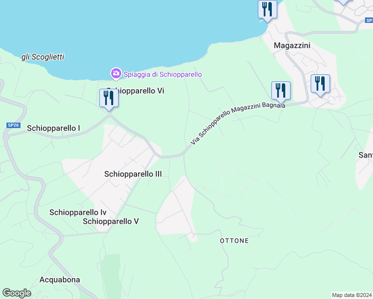 map of restaurants, bars, coffee shops, grocery stores, and more near 147 Località Schiopparello in Schiopparello III