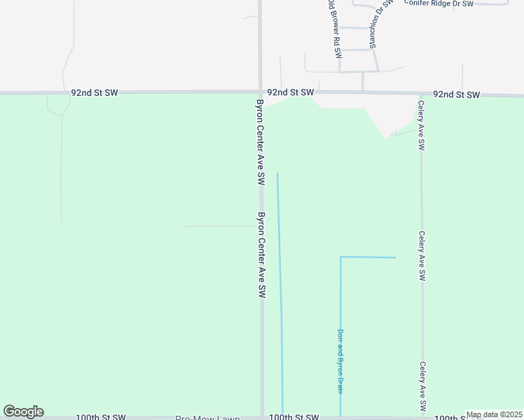 map of restaurants, bars, coffee shops, grocery stores, and more near 9488 Byron Center Avenue Southwest in Byron Center
