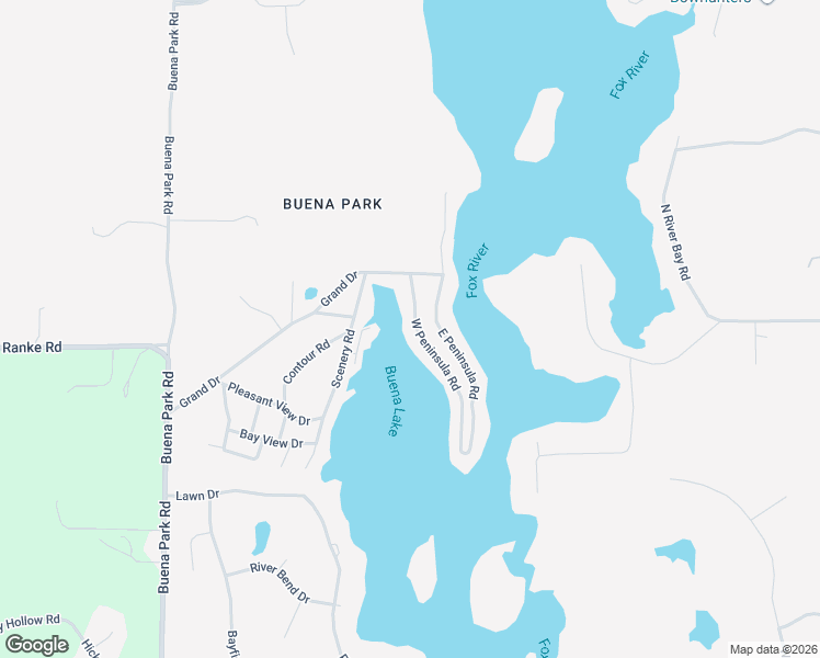 map of restaurants, bars, coffee shops, grocery stores, and more near 5708 East Peninsula Road in Waterford