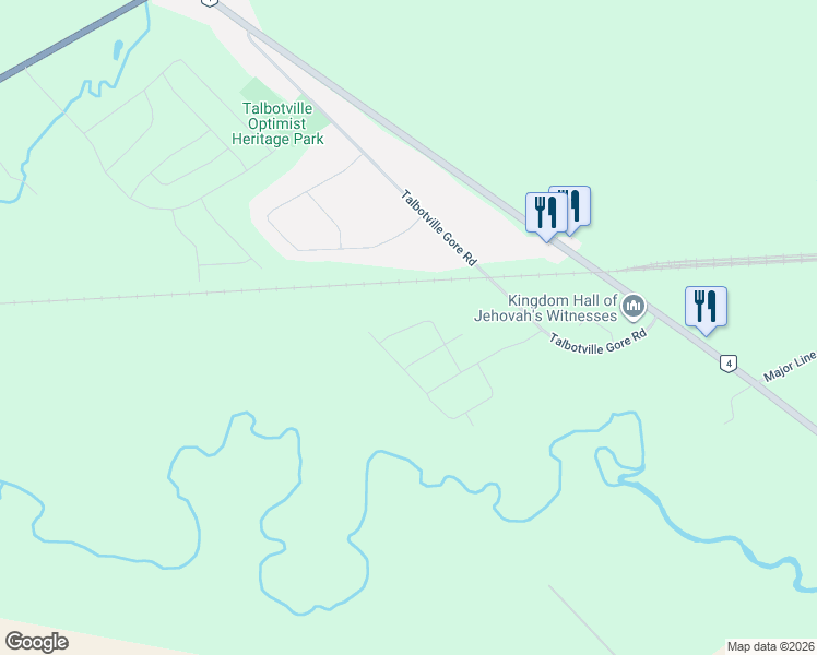 map of restaurants, bars, coffee shops, grocery stores, and more near 72 Sparkys Way in Southwold