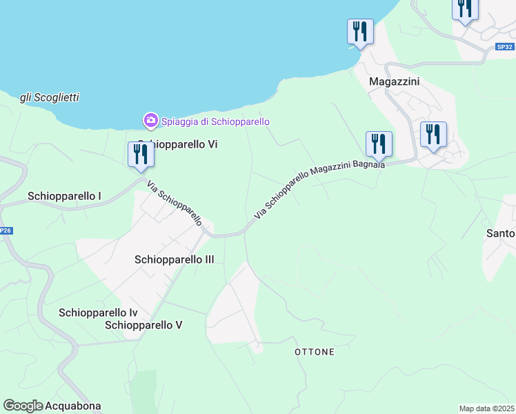 map of restaurants, bars, coffee shops, grocery stores, and more near 147 Località Schiopparello in Schiopparello III