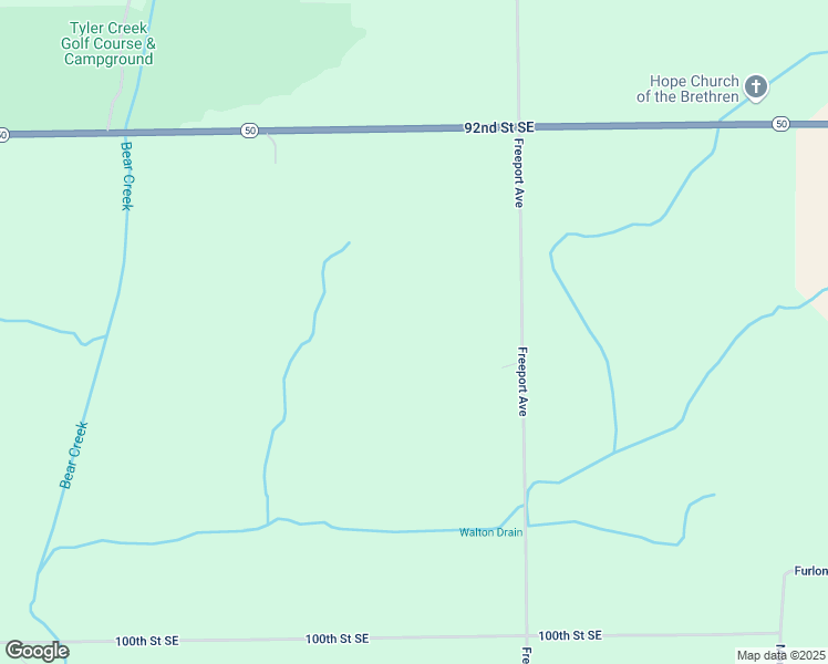 map of restaurants, bars, coffee shops, grocery stores, and more near 9387 Freeport Avenue in Alto