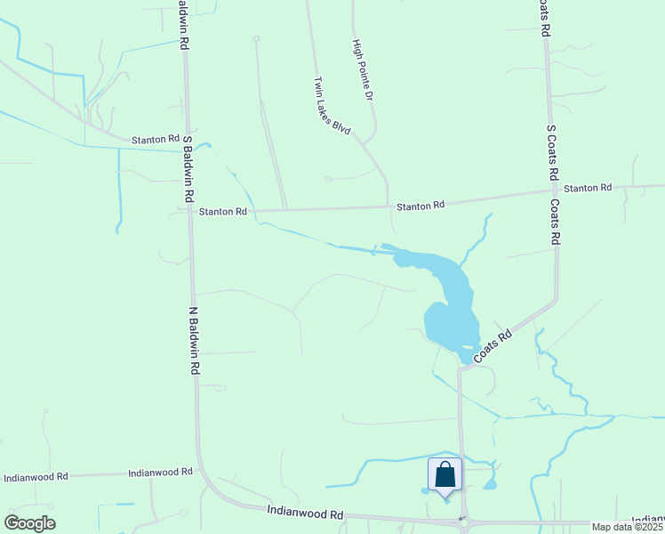 map of restaurants, bars, coffee shops, grocery stores, and more near 4200 Dabish Drive in Lake Orion