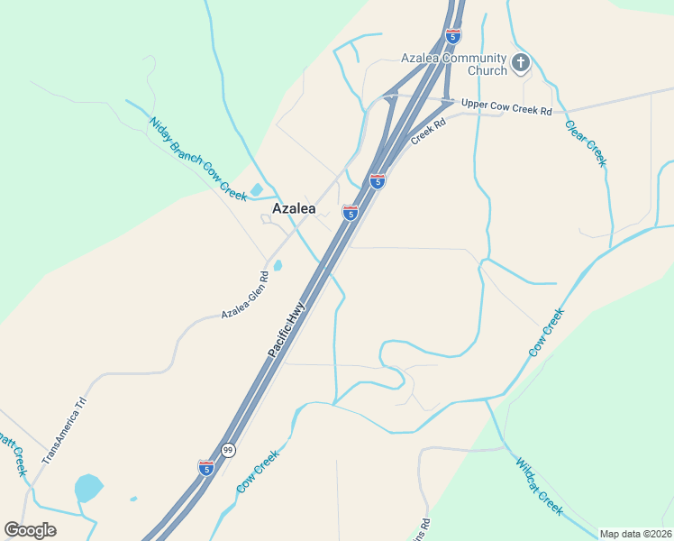 map of restaurants, bars, coffee shops, grocery stores, and more near 706 Creek Road in Azalea