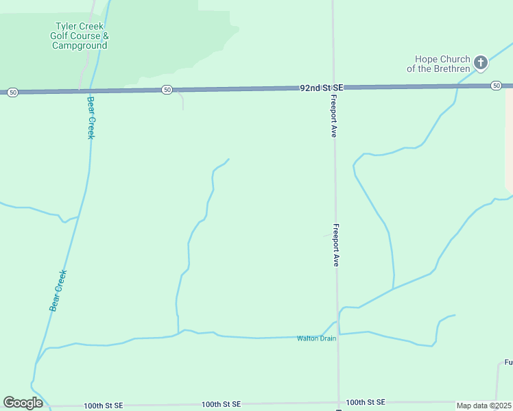 map of restaurants, bars, coffee shops, grocery stores, and more near 9387 Freeport Avenue in Alto