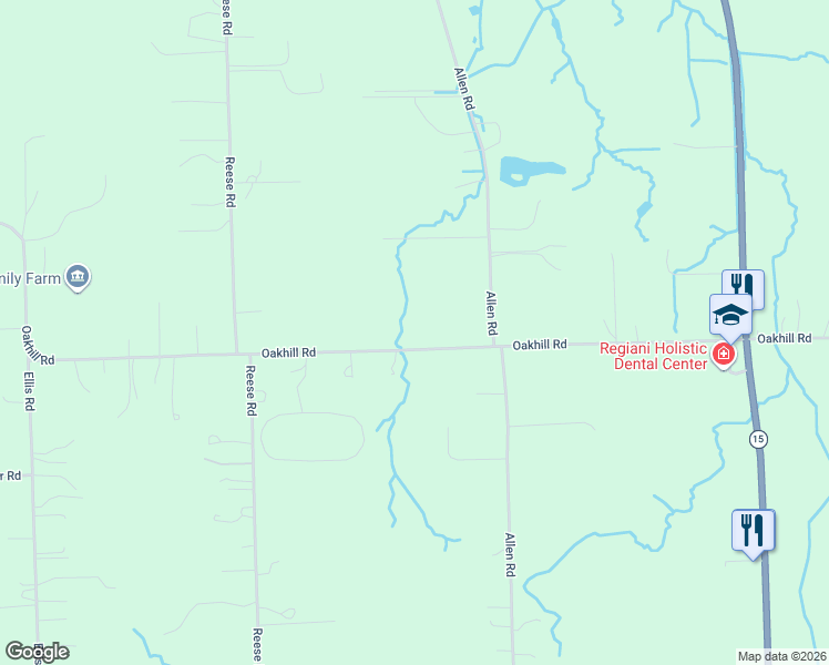 map of restaurants, bars, coffee shops, grocery stores, and more near 7130 Oak Hill Road in Clarkston