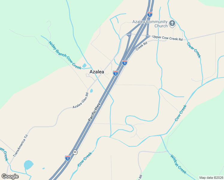 map of restaurants, bars, coffee shops, grocery stores, and more near 706 Creek Road in Azalea