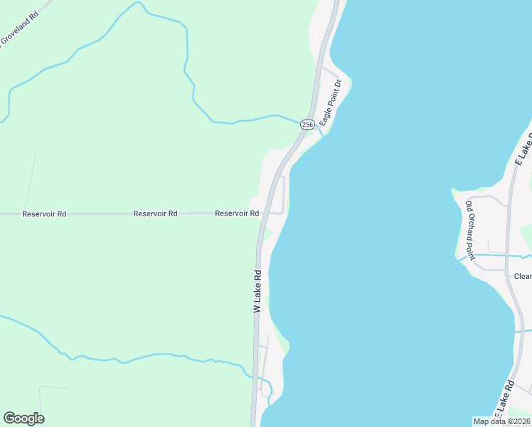 map of restaurants, bars, coffee shops, grocery stores, and more near Reservoir Road & Blue Heron Drive in Geneseo