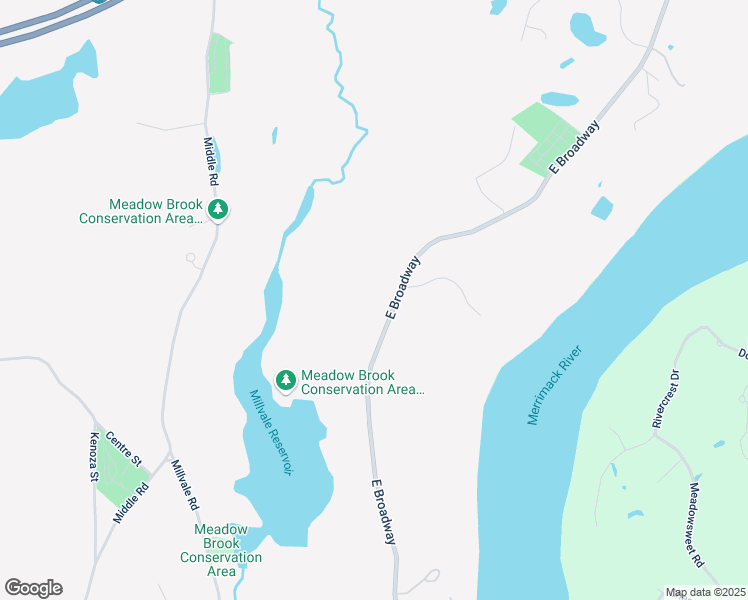 map of restaurants, bars, coffee shops, grocery stores, and more near 534 East Broadway in Haverhill