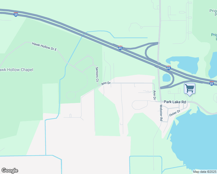 map of restaurants, bars, coffee shops, grocery stores, and more near 5390 Ann Drive in Clinton County