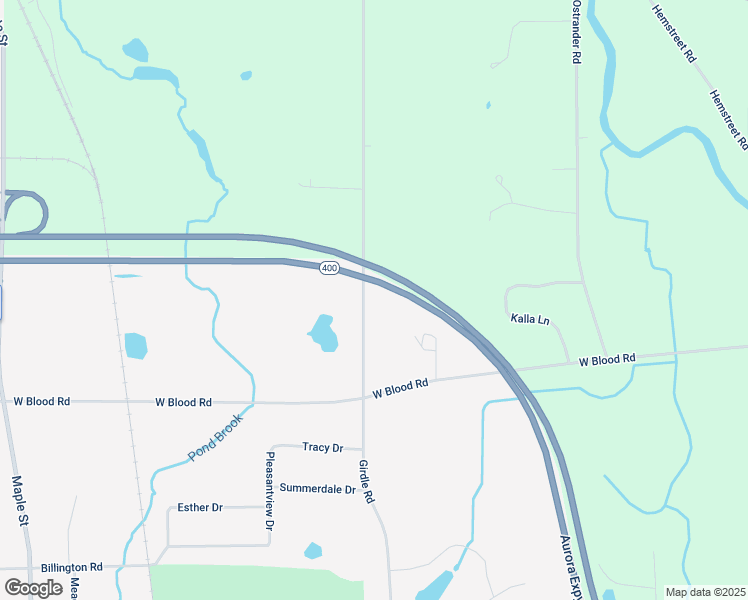 map of restaurants, bars, coffee shops, grocery stores, and more near 731 Girdle Road in East Aurora