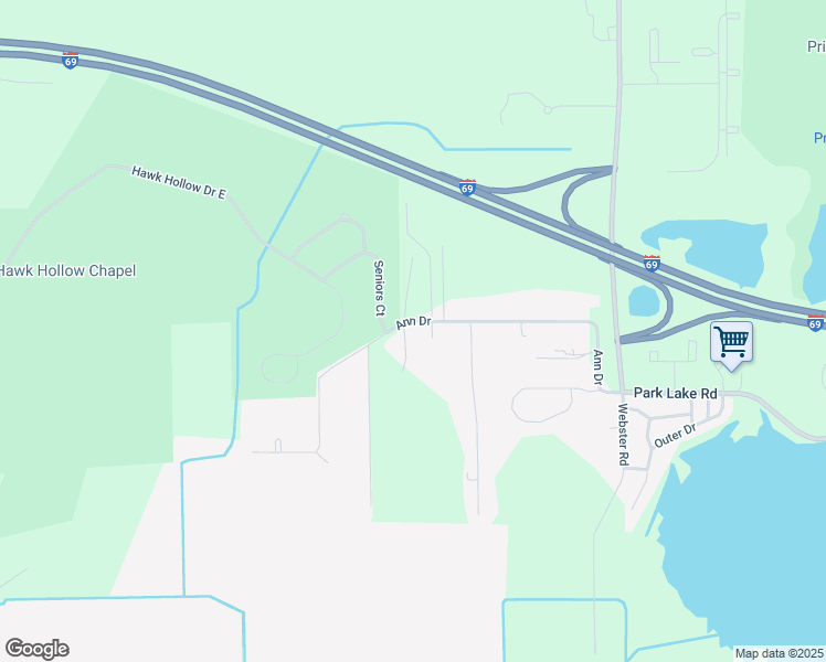 map of restaurants, bars, coffee shops, grocery stores, and more near 5390 Ann Drive in Bath Township