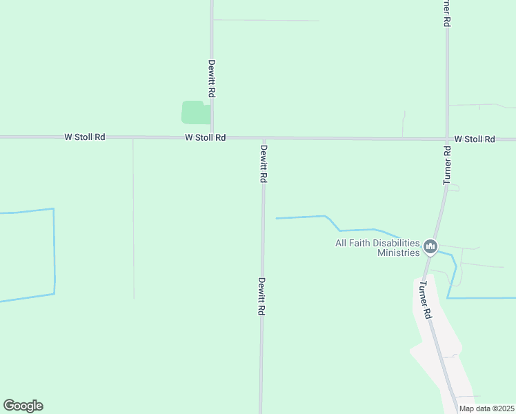 map of restaurants, bars, coffee shops, grocery stores, and more near 15500 Dewitt Road in Lansing