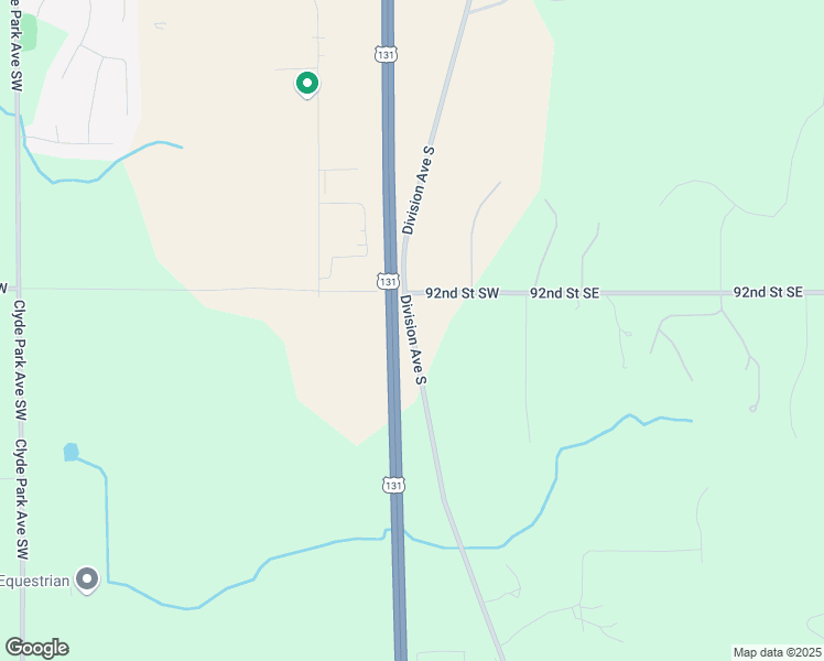 map of restaurants, bars, coffee shops, grocery stores, and more near 9248 Division Avenue South in Byron Center