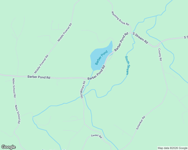 map of restaurants, bars, coffee shops, grocery stores, and more near 1525 Barber Pond Road in Pownal