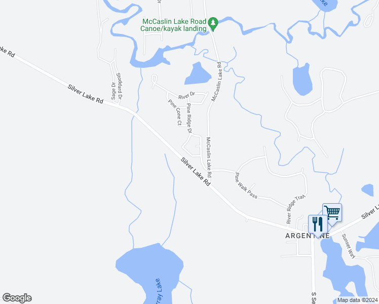 map of restaurants, bars, coffee shops, grocery stores, and more near 9362 Evergreen Drive in Linden