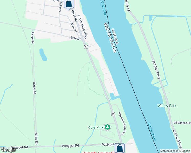 map of restaurants, bars, coffee shops, grocery stores, and more near 3664 River Road in East China